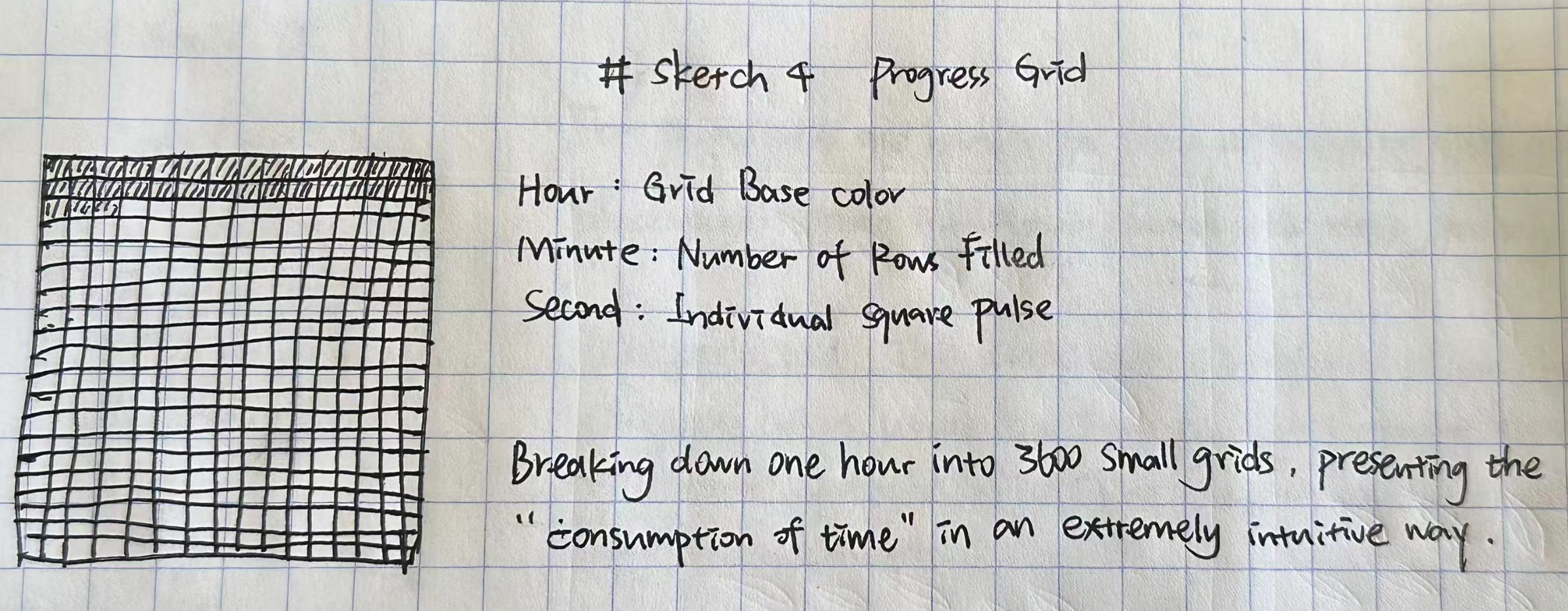 Clock 1 sketch iteration 1